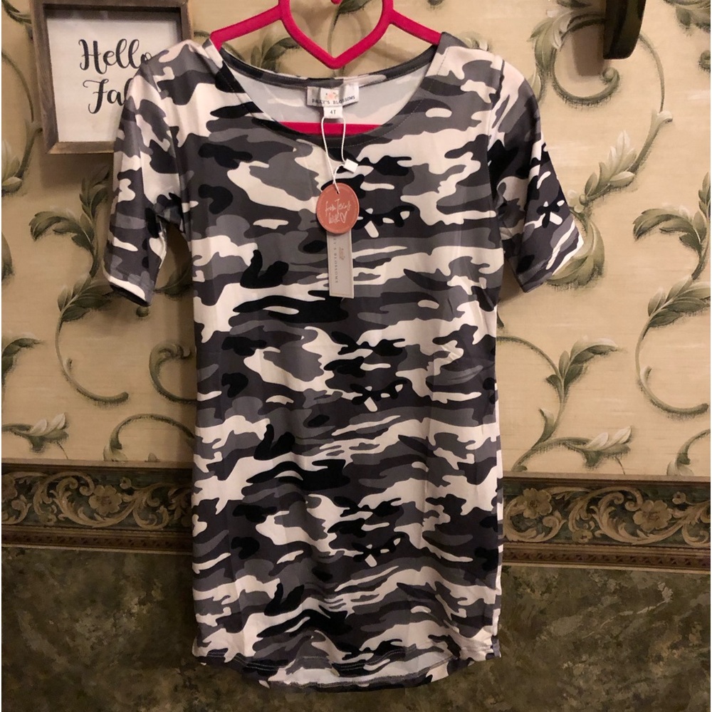 Nwt! Bailey’s Blossoms Camo print toddler dress!